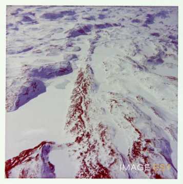 Montagne en bordure de la calotte glacière (Groenland)